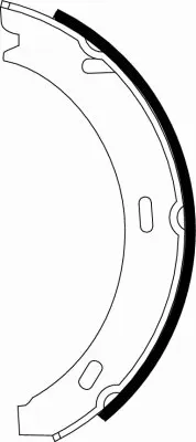 Brake Shoe Set, parking brake (MFR255)