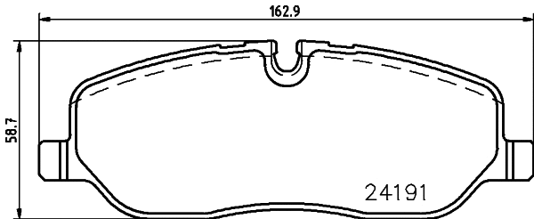 Brake Pad Set, disc brake (MDB2712)