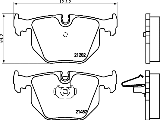 Brake Pad Set, disc brake (MDB2004)