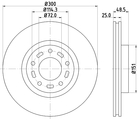 Brake Disc (MDC1692)