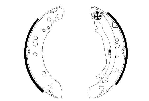 Brake Shoe Set (MFR580)
