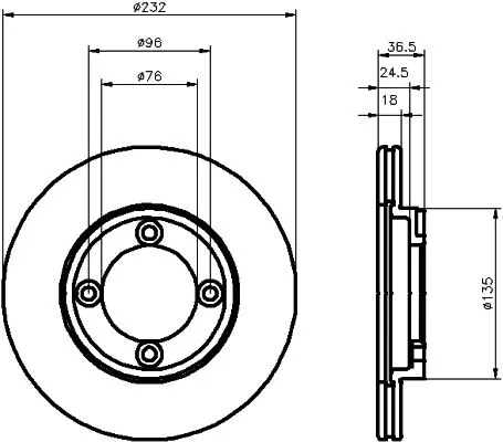 Brake Disc (MDC681)