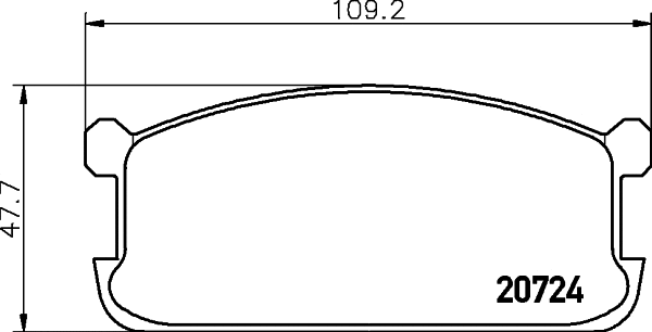 Brake Pad Set, disc brake (MDB1186)