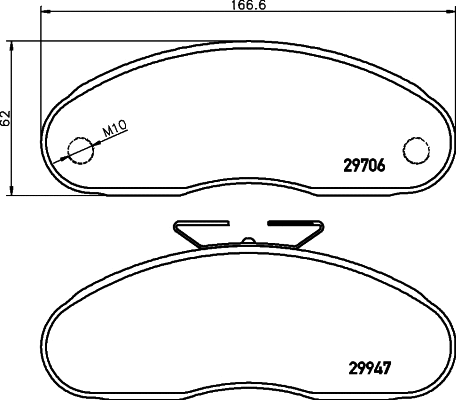 Brake Pad Set, disc brake (MDB1471)