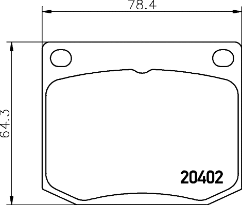 Brake Pad Set, disc brake (MDB1581)