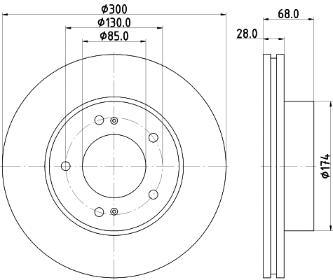Brake Disc (MDC2210)