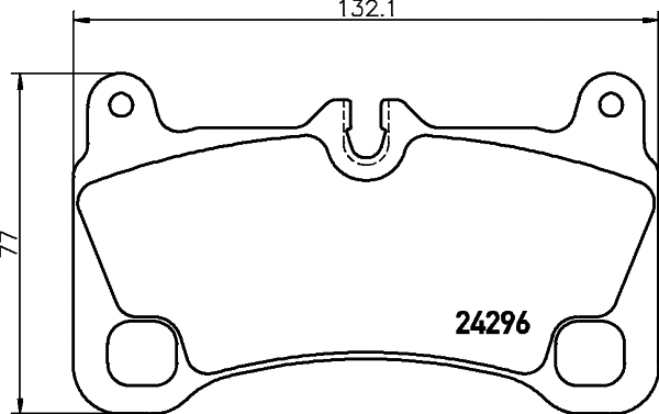 Brake Pad Set, disc brake (MDB2834)