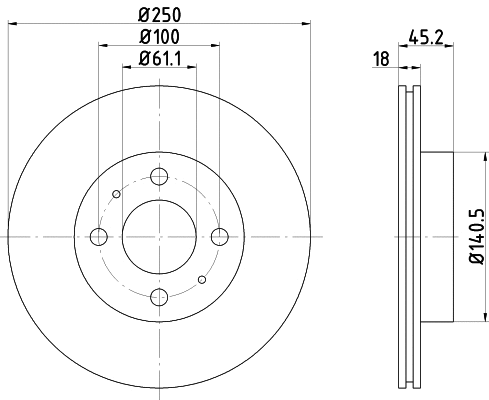 Brake Disc (MDC1204)