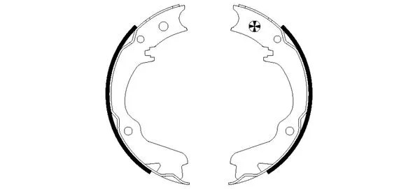 Brake Shoe Set, parking brake (MFR506)