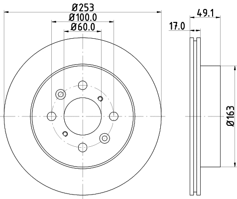 Brake Disc (MDC1672)