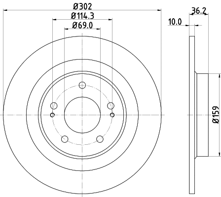 Brake Disc (MDC2602)