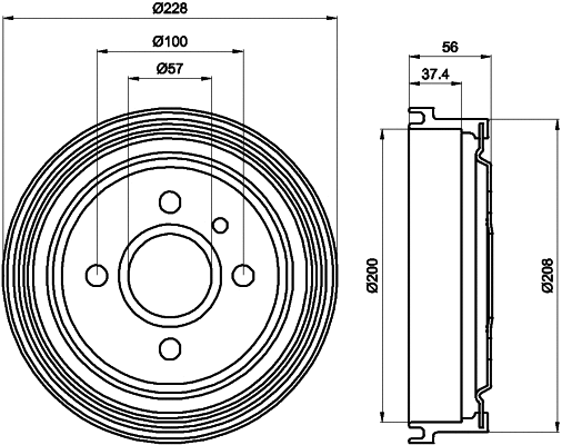 Brake Drum (MBD013)