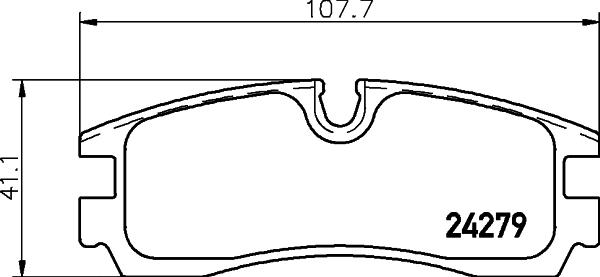 Brake Pad Set, disc brake (MDB2140)