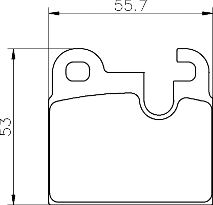 Brake Pad Set, disc brake (MDB1116)