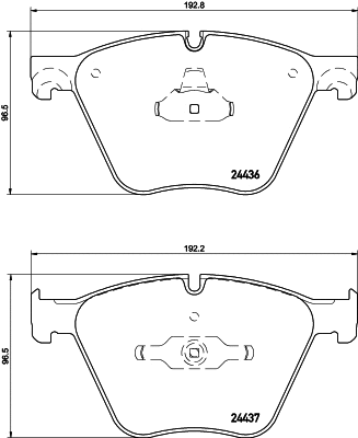 Brake Pad Set, disc brake (MDB2981)