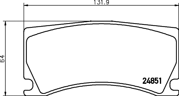 Brake Pad Set, disc brake (MDB2980)