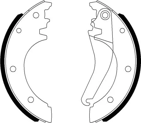 Brake Shoe Set (MFR662)