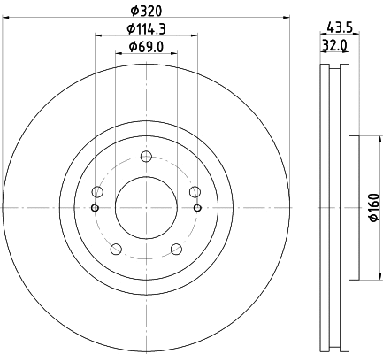 Brake Disc (MDC1386)