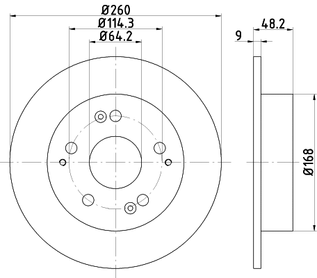 Brake Disc (MDC2508)