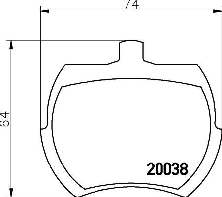 Brake Pad Set, disc brake (MLB37)