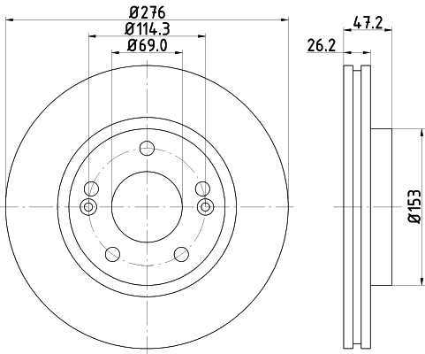 Brake Disc (MDC1485)