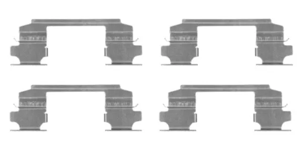 Accessory Kit, disc brake pad (MBA1686)