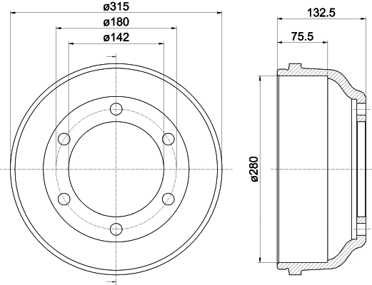 Brake Drum (MBD059)