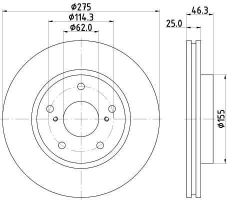 Brake Disc (MDC2285)