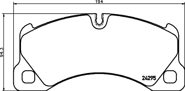 Brake Pad Set, disc brake (MDB2833)