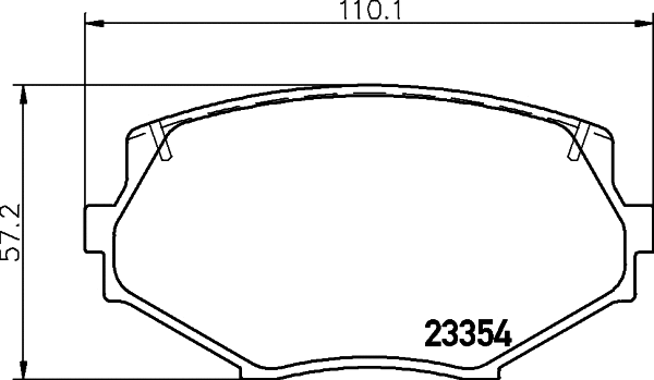 Brake Pad Set, disc brake (MDB1686)