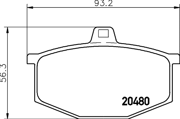 Brake Pad Set, disc brake (MDB1118)