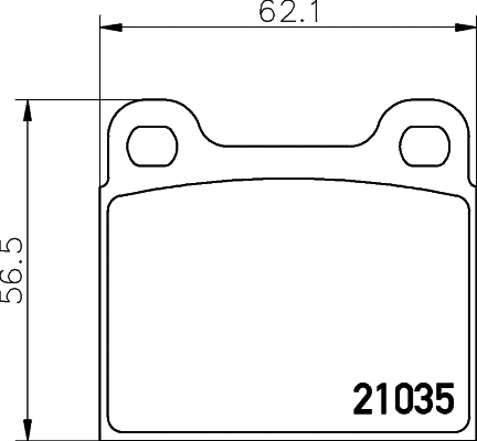 Brake Pad Set, disc brake (MDB1068)