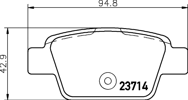 Brake Pad Set, disc brake (MDB2238)