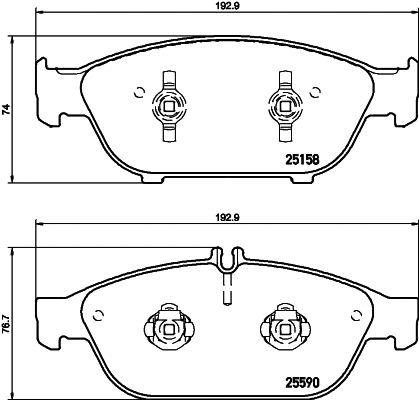 Brake Pad Set, disc brake (MDB3311)