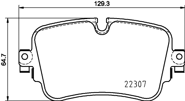 Brake Pad Set, disc brake (MDB3891)