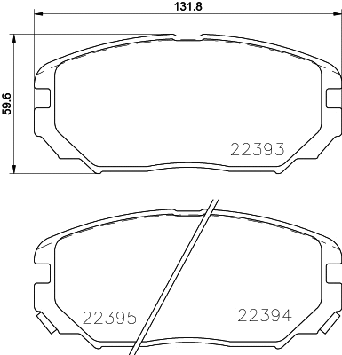 Brake Pad Set, disc brake (MDB3823)