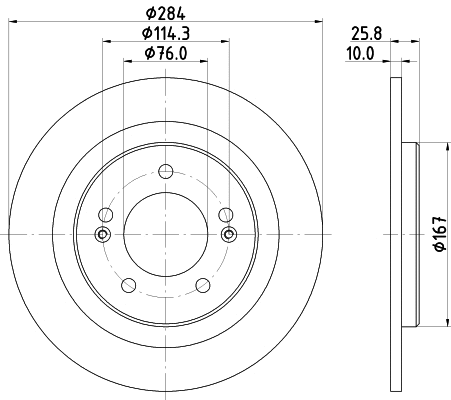 Brake Disc (MDC2484)