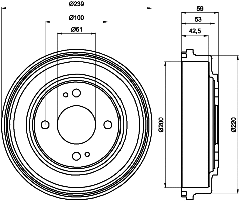 Brake Drum (MBD220)