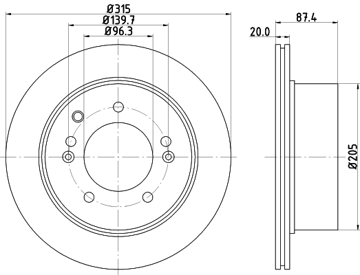 Brake Disc (MDC1798)