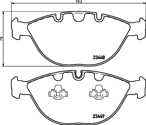 Brake Pad Set, disc brake (MDB2320)