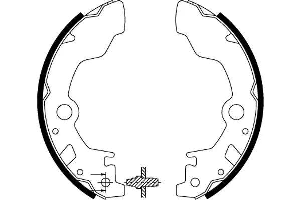 Brake Shoe Set (MFR418)