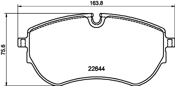 Brake Pad Set, disc brake (MDB4344)