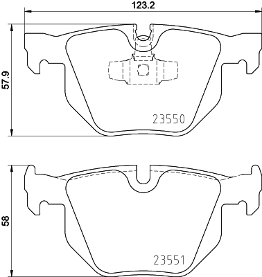 Brake Pad Set, disc brake (MDB2717)