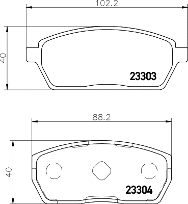 Brake Pad Set, disc brake (MDB1761)