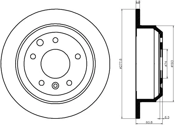 Brake Disc (MDC447)