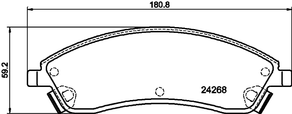 Brake Pad Set, disc brake (MDB2377)