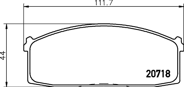 Brake Pad Set, disc brake (MDB1183)