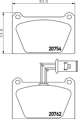 Brake Pad Set, disc brake (MLB81)