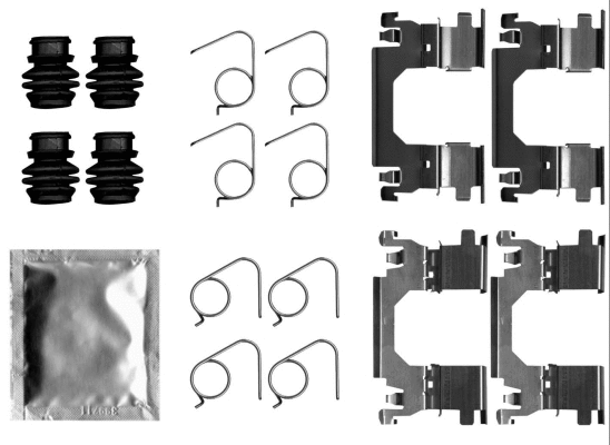 Accessory Kit, disc brake pad (MBA0053)
