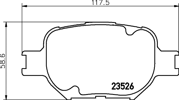Brake Pad Set, disc brake (MDB2013)